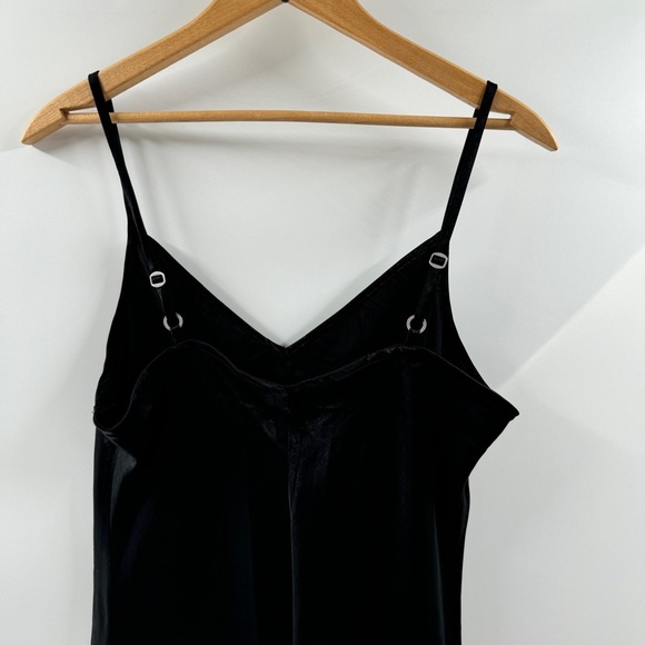 Gilly Hicks Black Satin Slip Dress – Size Medium - Picture 6 of 7